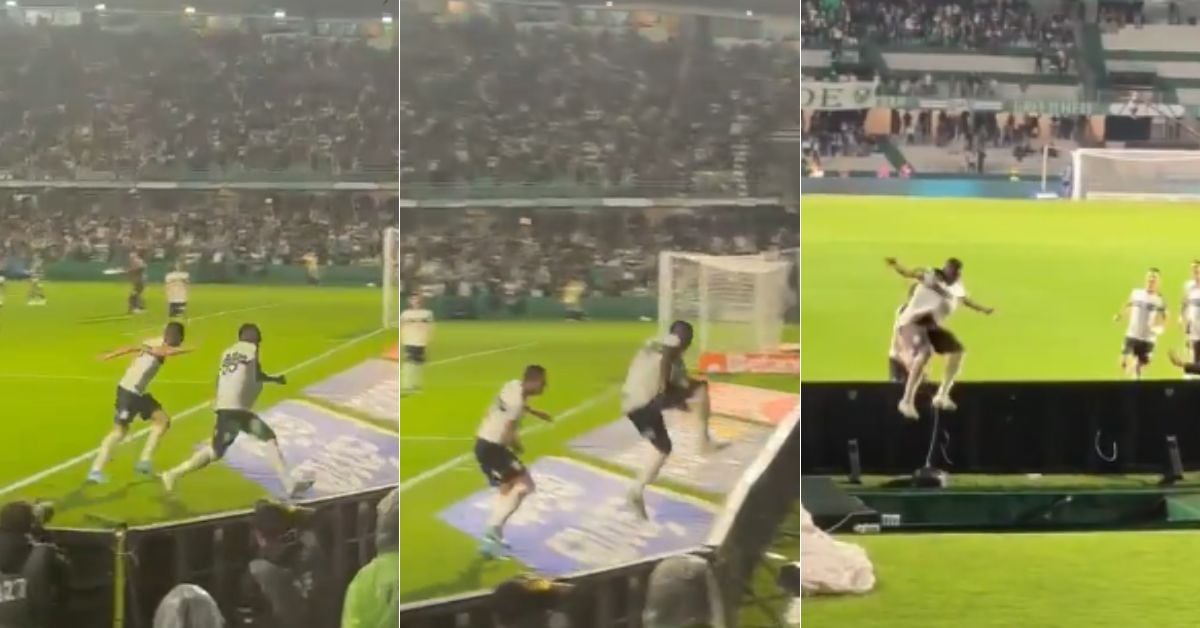 Jacy Maranhão enloqueció celebrando un gol, su festejo acabó en un accidente y al final el gol no valía.