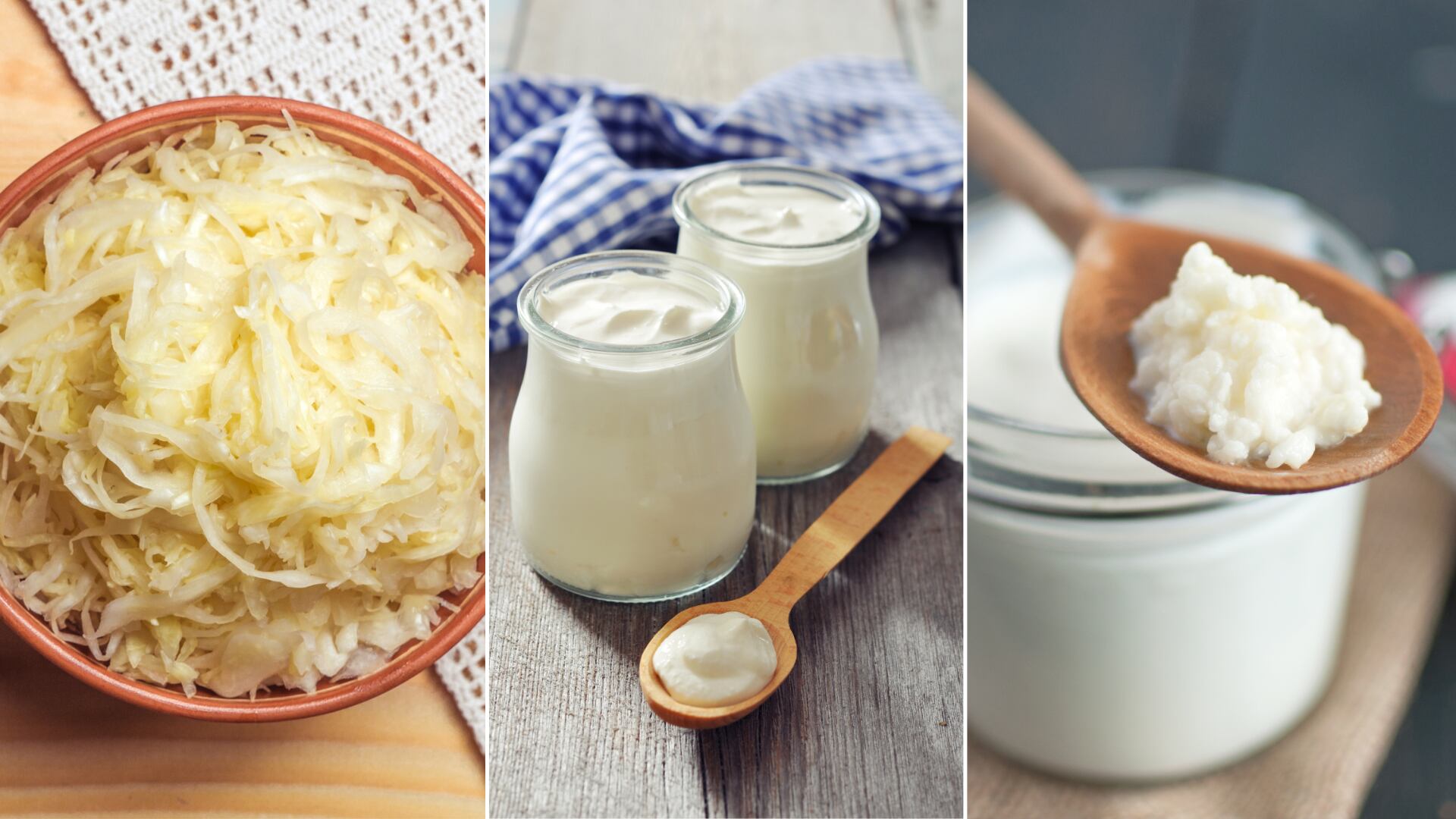 Chucrut, yogur y kéfir son claves para cuidar la microbiota y reforzar el sistema de defensa del cuerpo.