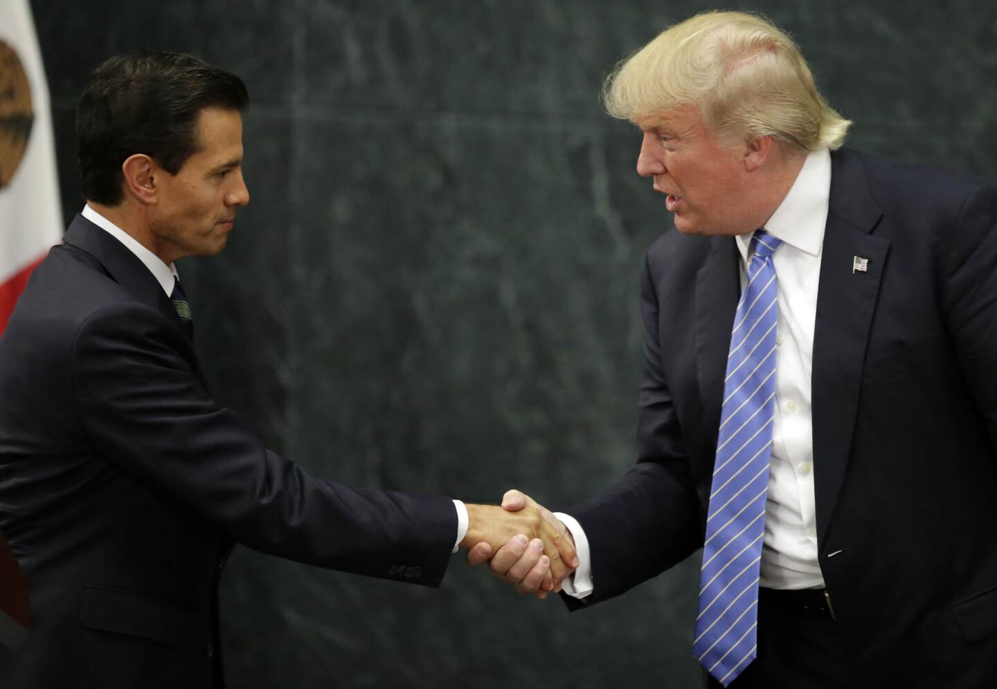 Peña Nieto y Donald Trump durante una reunión que en México el 31 de agosto.