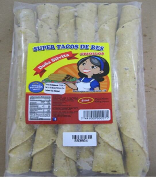 Presencia de listeria monocytogenes en super tacos de res criollos congelados, marca Silvita.