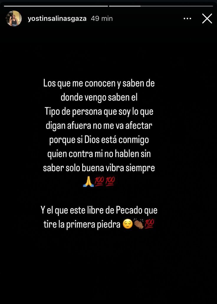 Yostin Salinas salió al paso de las críticas de la dirigencia de Alajuelense. Instagram Yostin Salinas.