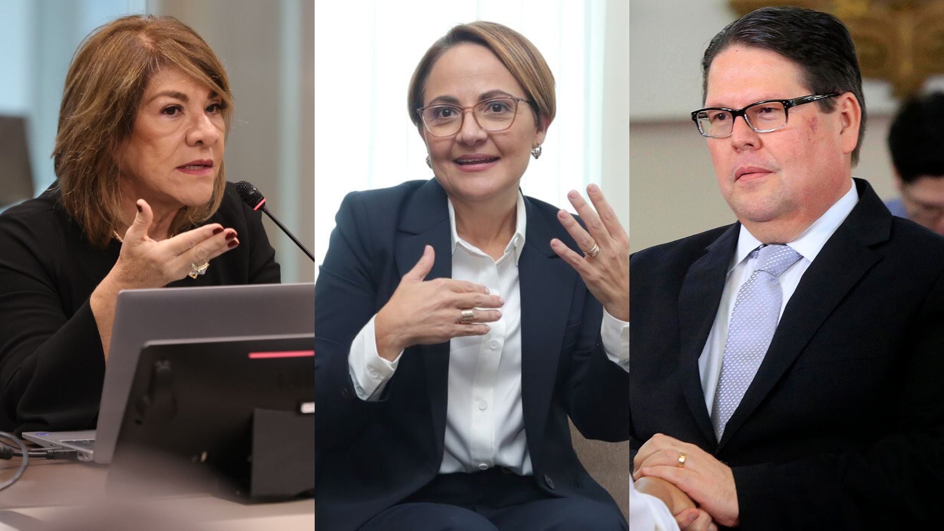 Patricia Solano, Patricia Vargas y Gerardo Alfaro