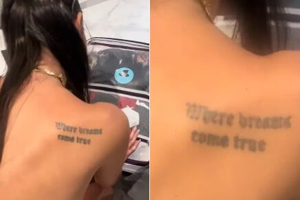 Al cambiar el sentido de una letra, la frase en inglés que había elegido se convirtió en otra completamente distinta