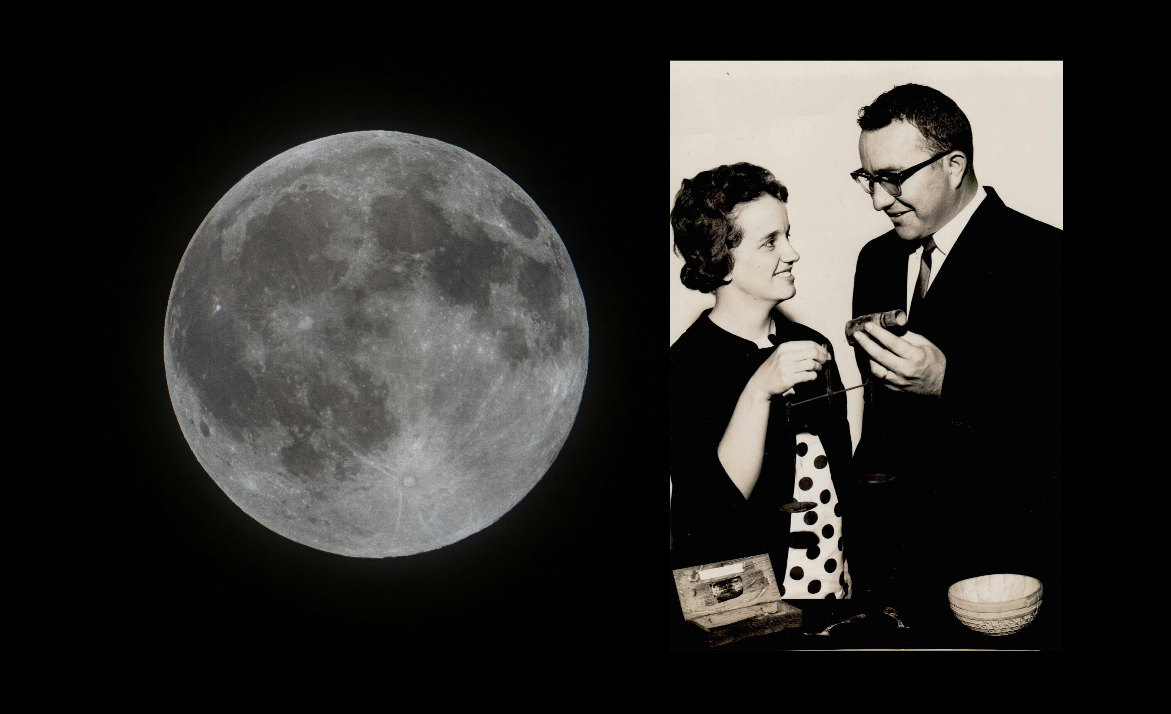 Recuerdos de llegada del hombre a la Luna y pareja formada por Carlos y Patricia Doyle
