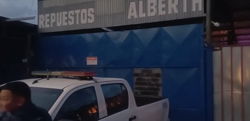 Las víctimas estaban en un bar clandestino ubicado detrás de este local de repuestos, en Paso Canoas.