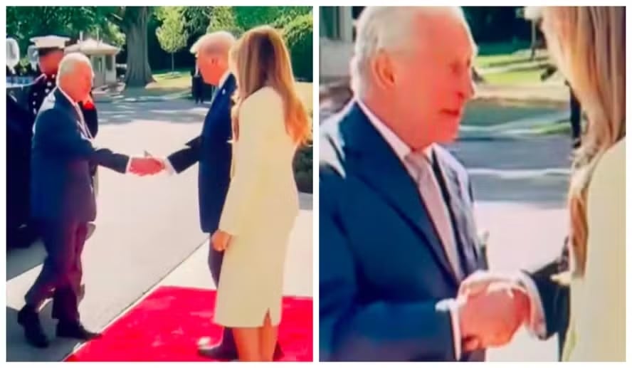 Carlos III y Donald Trump