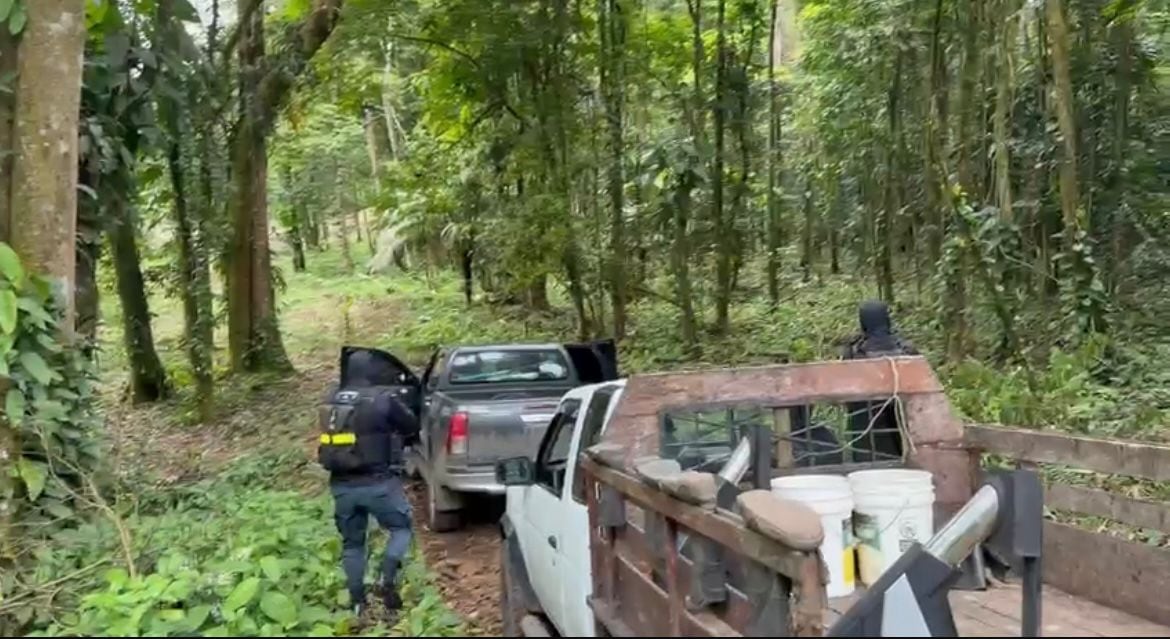 Fuerza Pública recuperó un vehículo robado en Pital de San Carlos.