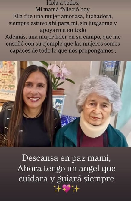 Ligia Madrigal y el emotivo mensaje de despedida a su madre.