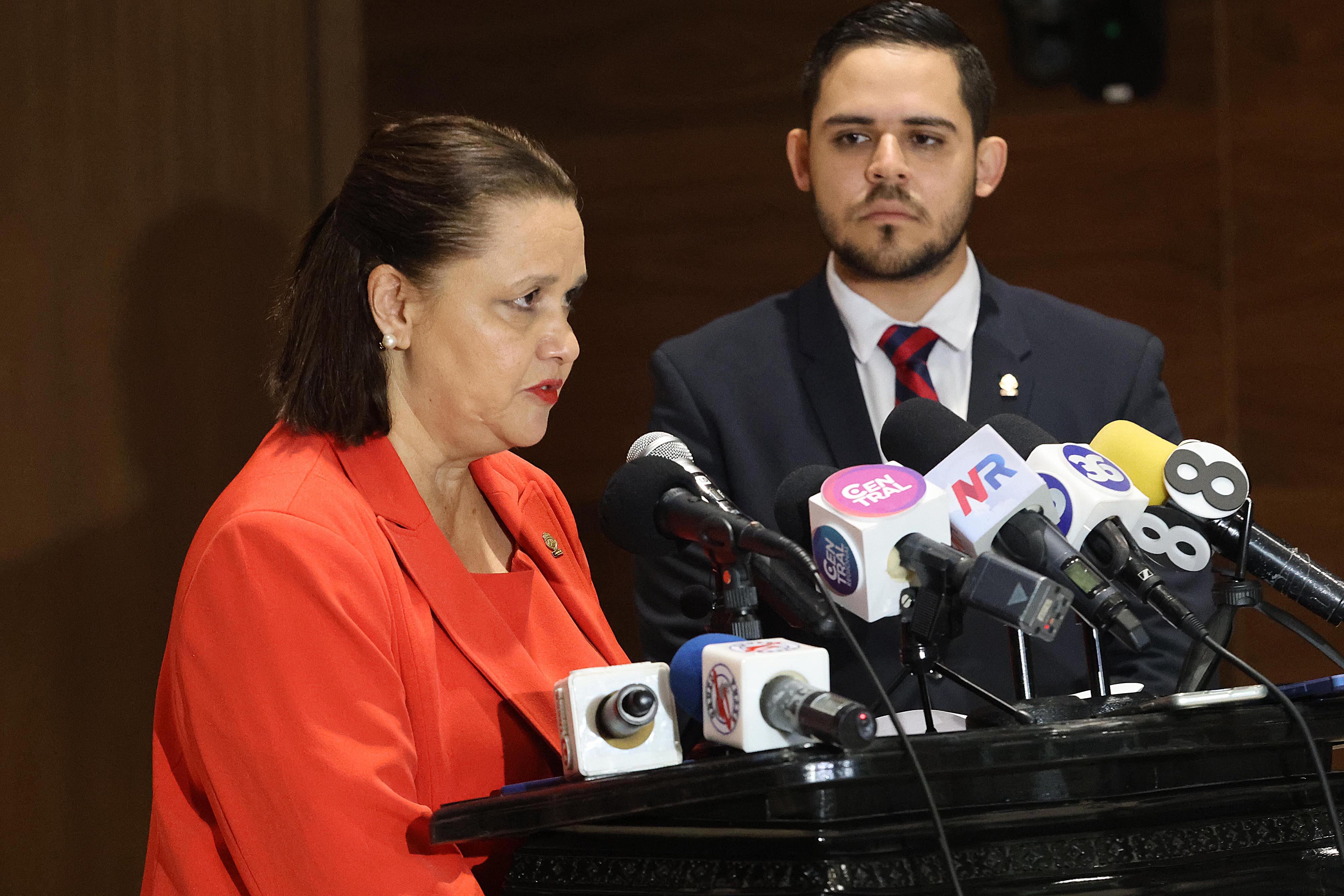 29/04/2024 Asamblaea Legislatia. Diputados del partido Unidad Social Cristiana (PUSC), Vanessa Castro y Carlos Felipe García. Foto: Rafael Pacheco Granados