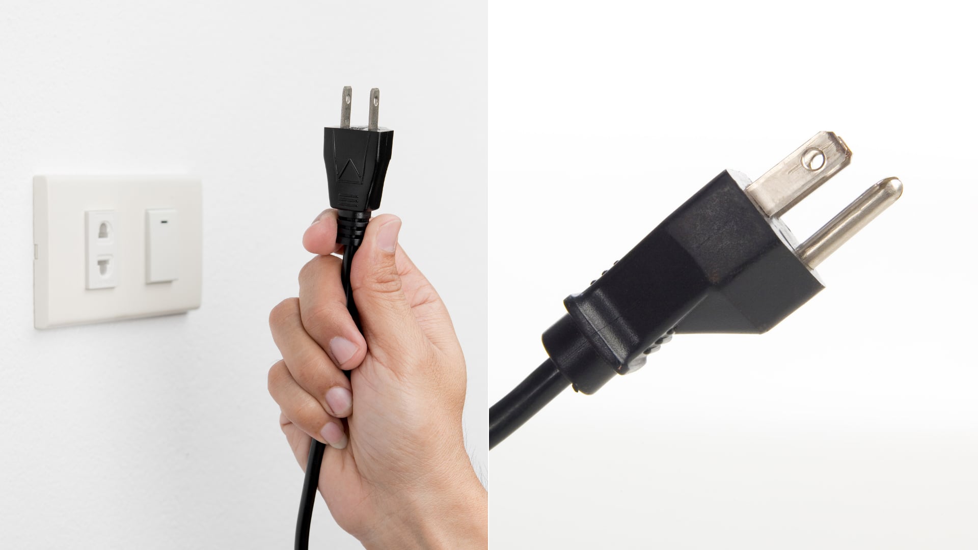 Los enchufes tipo A incorporan agujeros en sus clavijas para mejorar la sujeción, la seguridad y los procesos de fabricación.