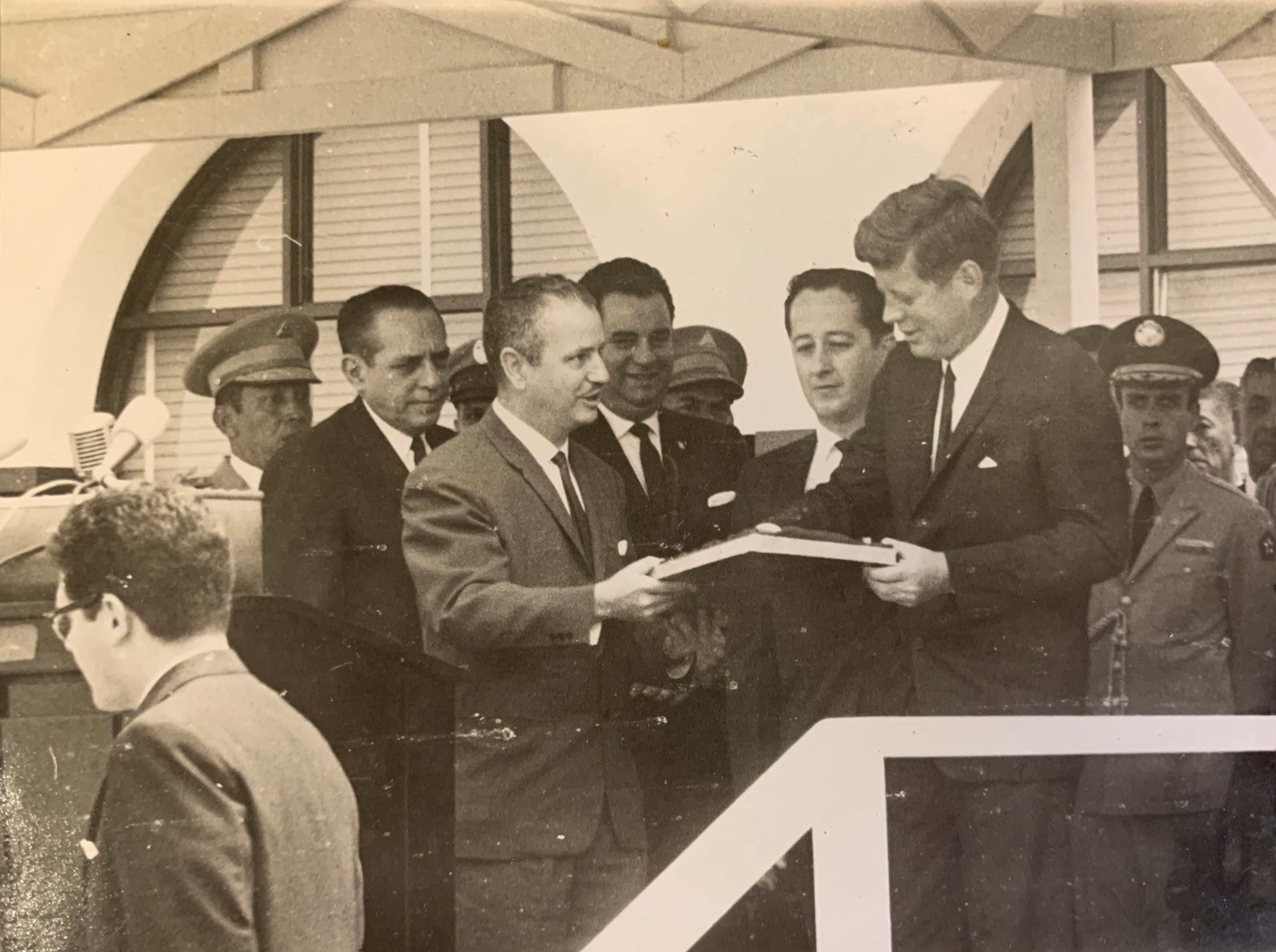 Fotografías de archivo Grupo Nación visita de John F. Kennedy