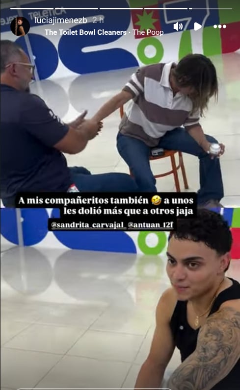 La vestuarista Sandra Carvajal y el bailarín Antuan Fallas tuvieron que ser "sobados".