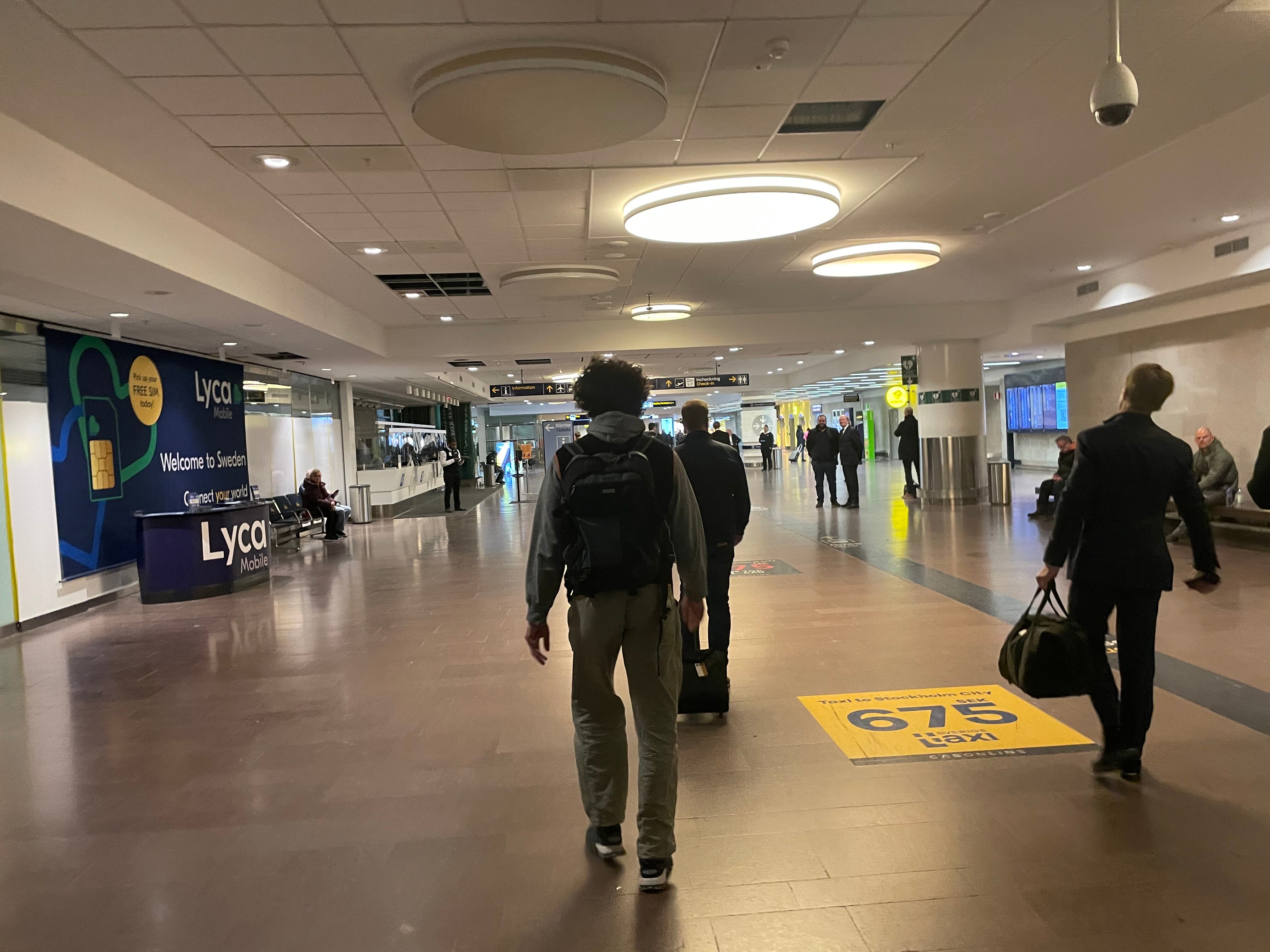 Aeropuerto Estocolmo Arlanda en Suecia.