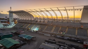 Así se ve la cancha desde el interior del nuevo estadio Rosabal Cordero