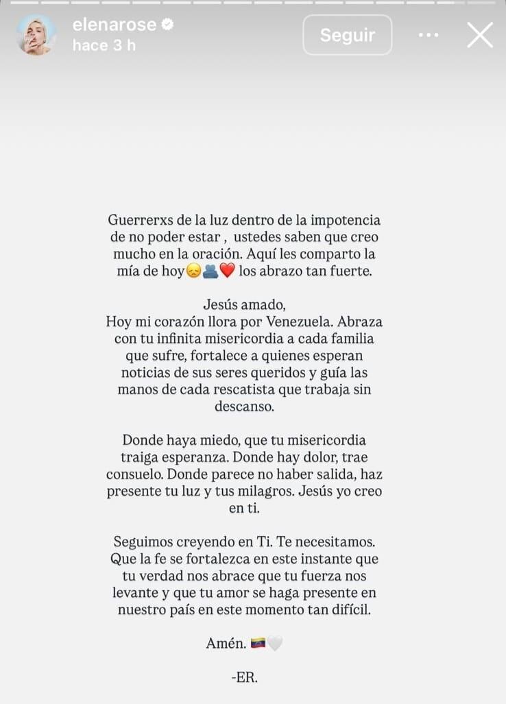 Famosos envían sus mensajes de apoyo a Venezuela