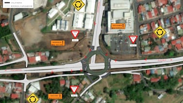 Nueva rotonda en San Ramón habilita paso vehicular mientras avanza construcción de túnel en Ruta 1