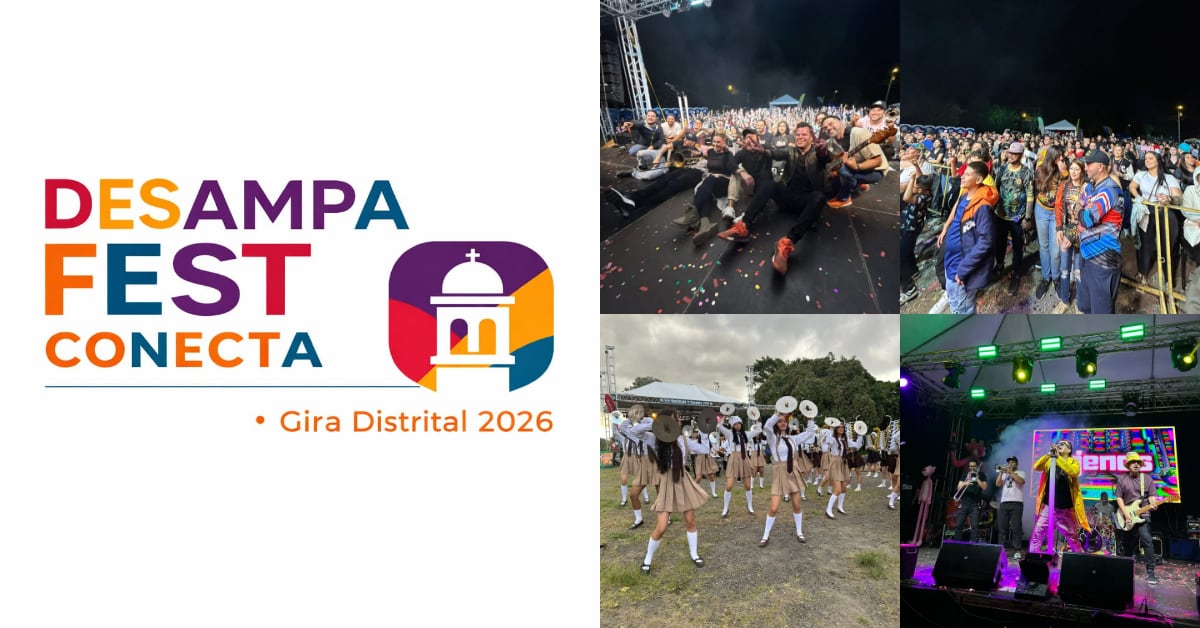 La gira se divide en cuatro grandes momentos a lo largo del año 2026, iniciando en marzo en San Juan de Dios y culminando en diciembre con la segunda edición del Desampa Fest.