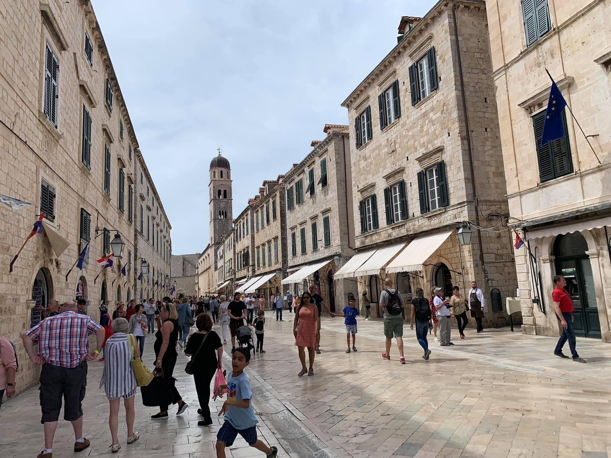 La calle Stradun, Dubrovnik, Croacia.