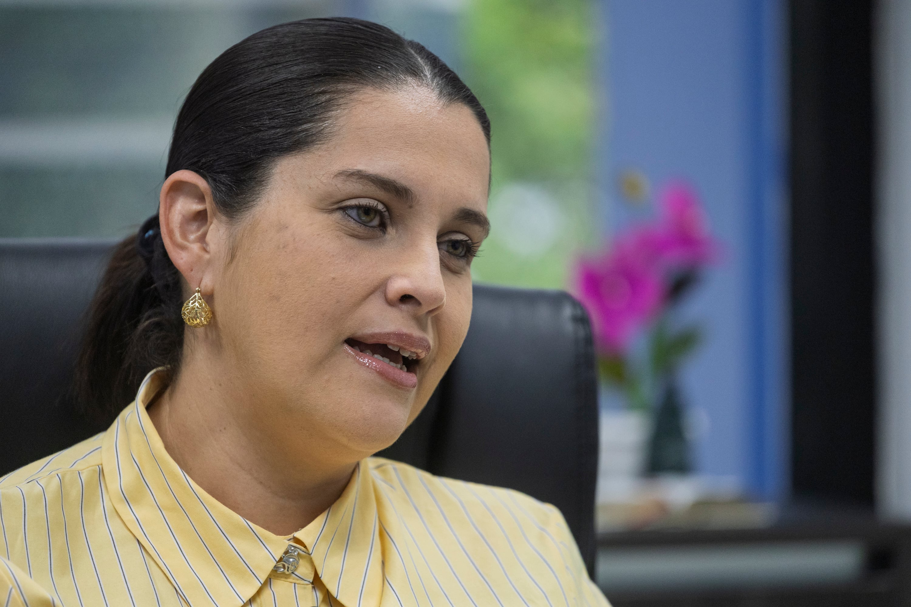18/08/2026, San José, Pavas, entrevista con la presidenta del AYA Lourdes Suárez.