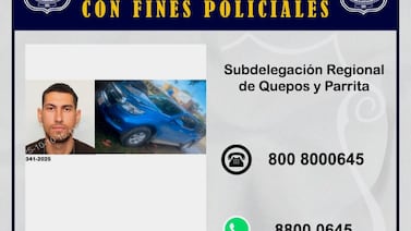 Este es el sospechoso de asesinar a matrimonio de alemanes en Quepos; permanece en fuga