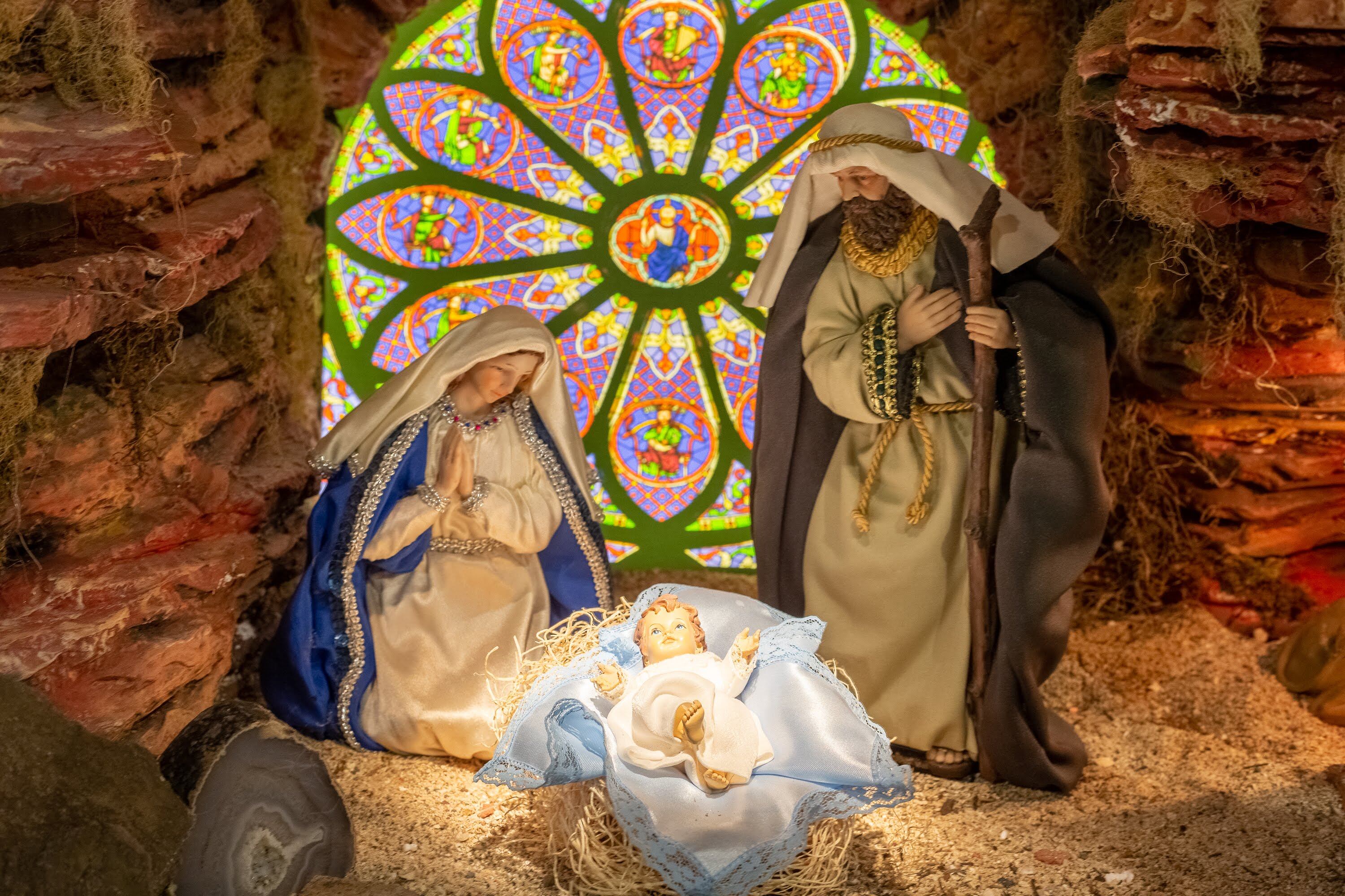 Varias imágenes alusivas a la Navidad. Árboles, adornos, tamales, rompope, arroz con leche, luces navideñas, Santa Claus y más.