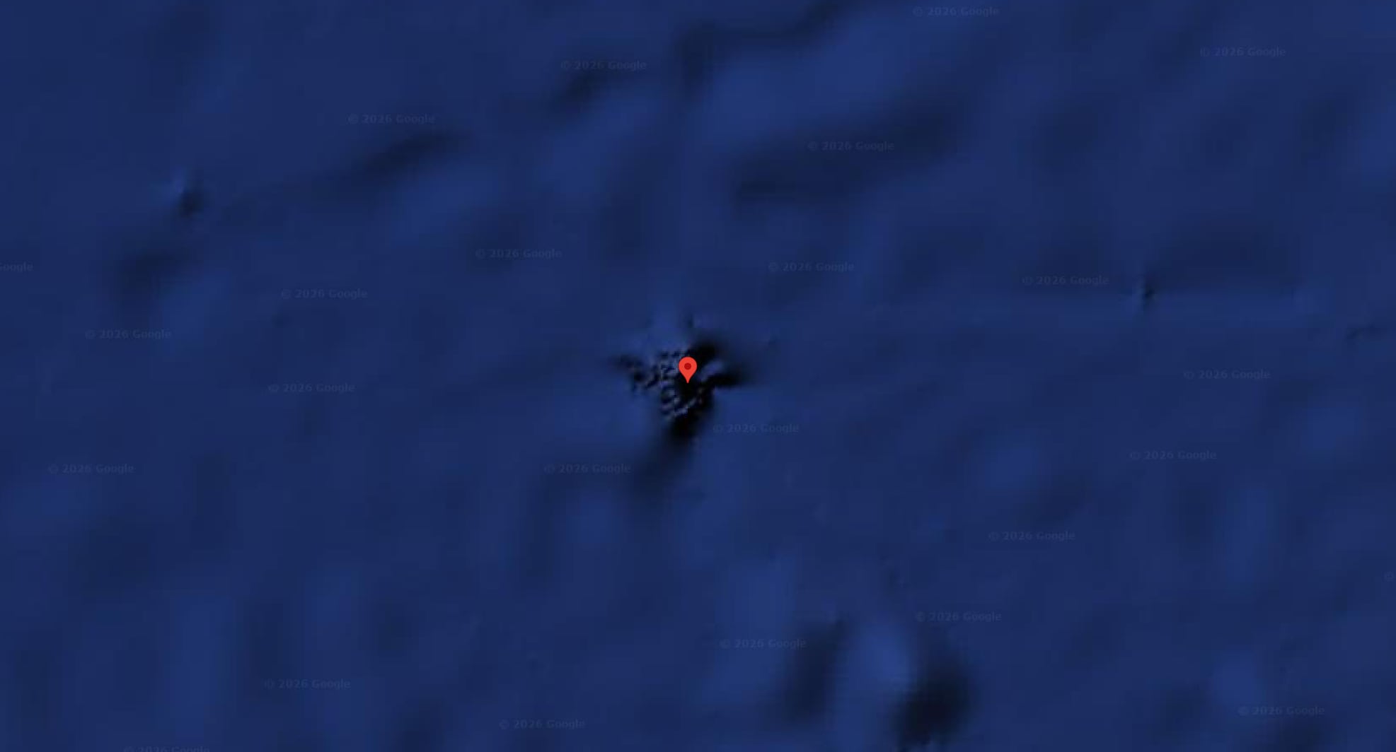 El cruce entre el Ecuador y Greenwich no tiene tierra firme, pero sirve como base para una isla ficticia clave en los sistemas de mapas.