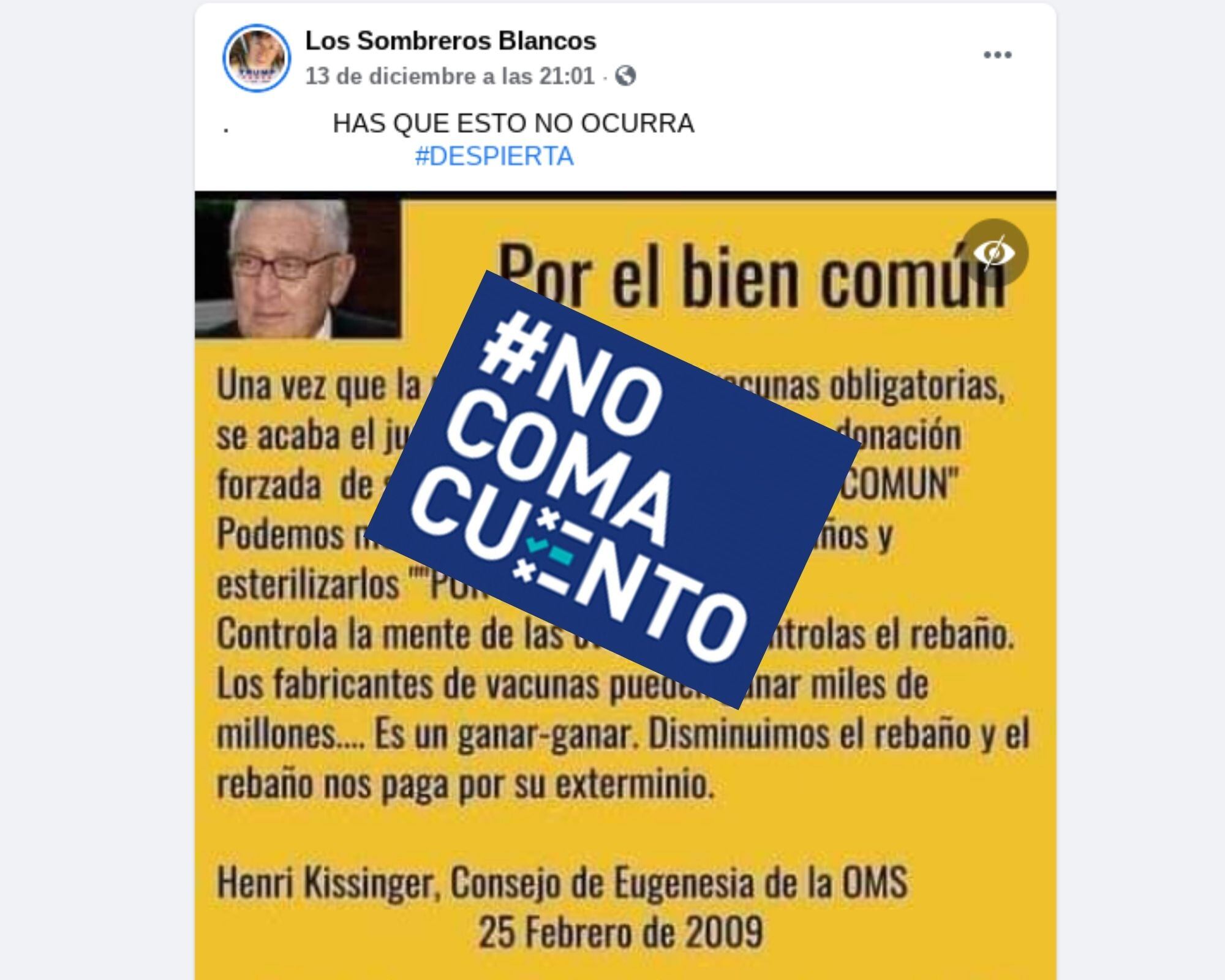 Falsa frase atribuida al político estadounidense Henry Kissinger se difunde en redes sociales y llegó a Costa Rica.
