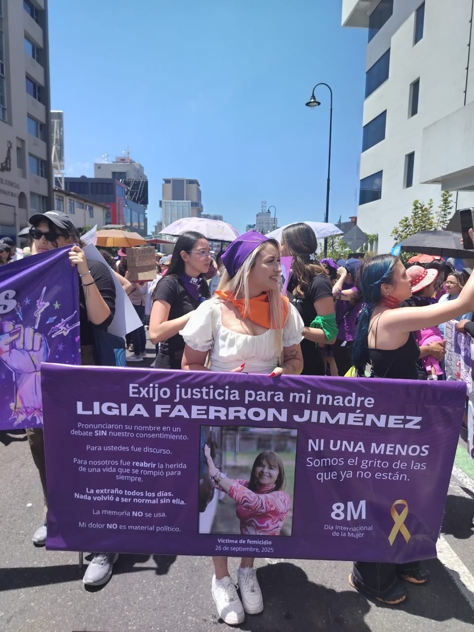 Marcha del 8 de marzo de 2026, San José Costa Rica