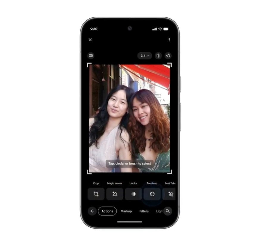 Nuevas funciones de retoque en Google Fotos.
REMITIDA / HANDOUT por GOOGLE
Fotografía remitida a medios de comunicación exclusivamente para ilustrar la noticia a la que hace referencia la imagen, y citando la procedencia de la imagen en la firma
21/4/2026