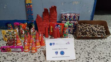 Fuerza Pública decomisa 500 unidades de pólvora en Upala