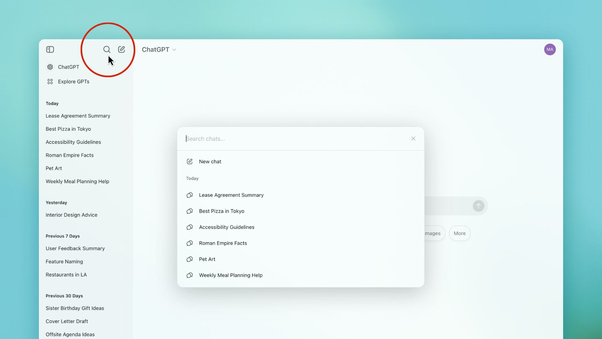 OpenAI introduce búsqueda en historial de conversaciones en ChatGPT web para facilitar consultas y retomar temas.