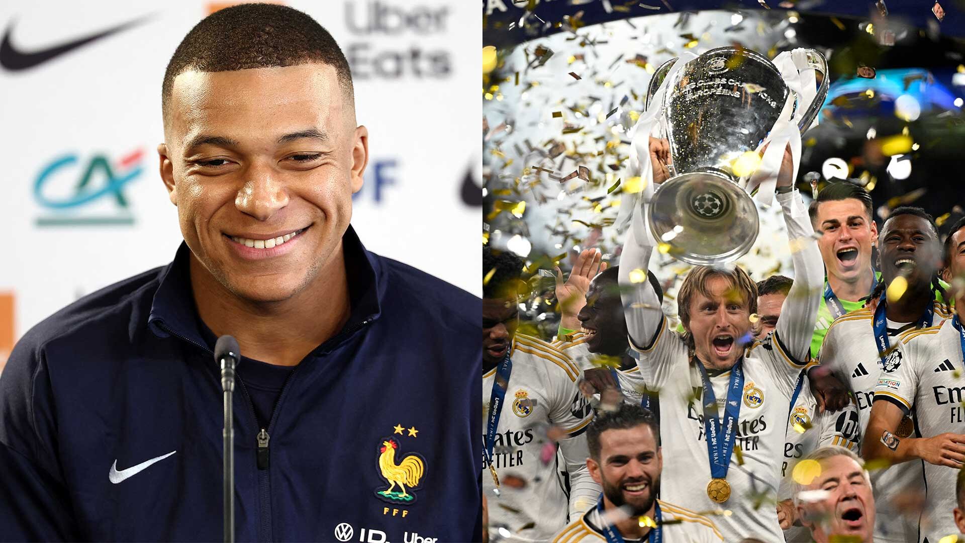 Kylian Mbappé se une al Real Madrid sin costo y firma un contrato de cinco años con un salario anual de 15 millones de euros netos.