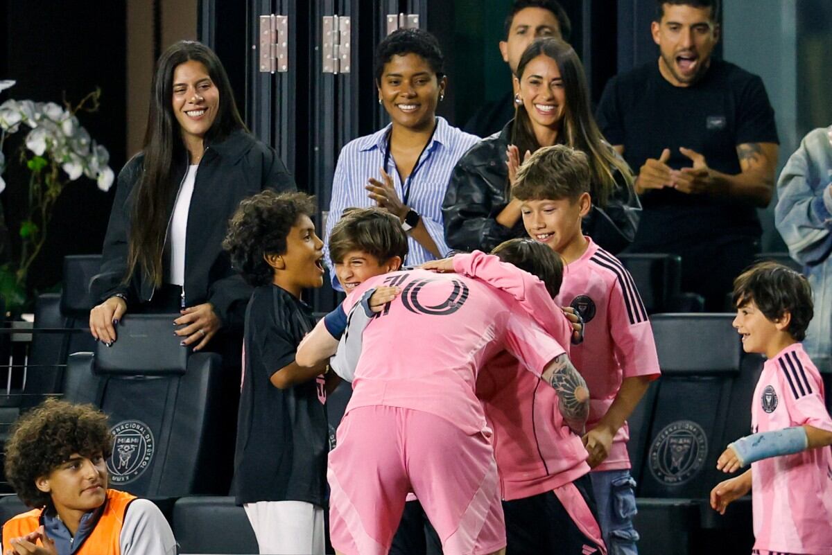 Lionel Messi festejó a lo grande con su familia, luego del triunfo del Inter Miami ante LAFC en la Copa de Campeones de Concacaf.