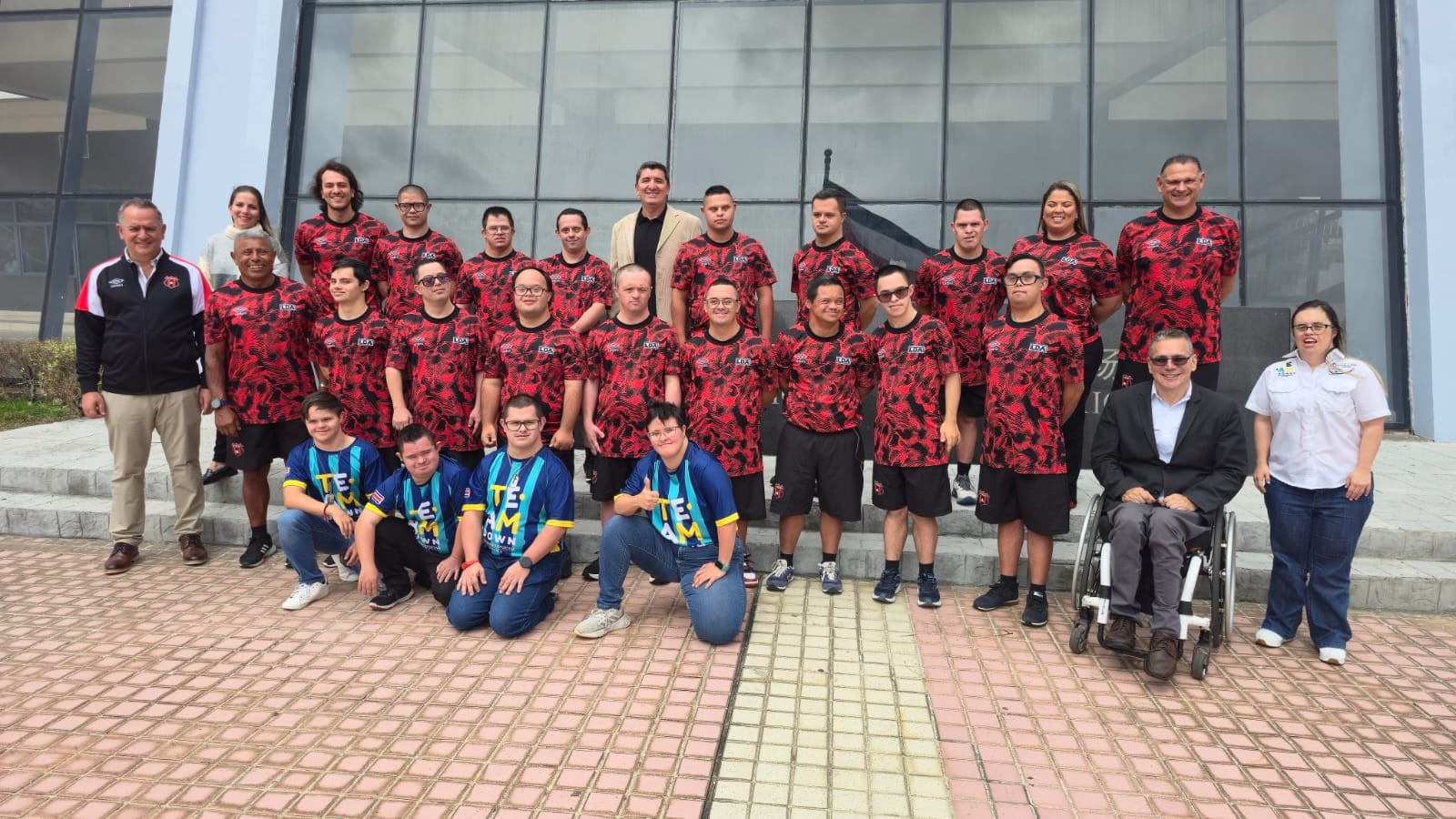 El equipo Alajuelense Team Down quedó juramentado y este 26 de julio viajará a Estados Unidos.