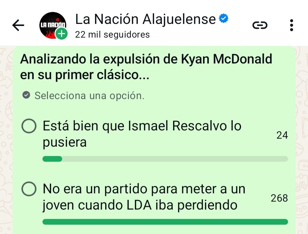Muchos aficionados de Alajuelense piensan que el clásico no estaba para el ingreso de Kyan McDonald.
