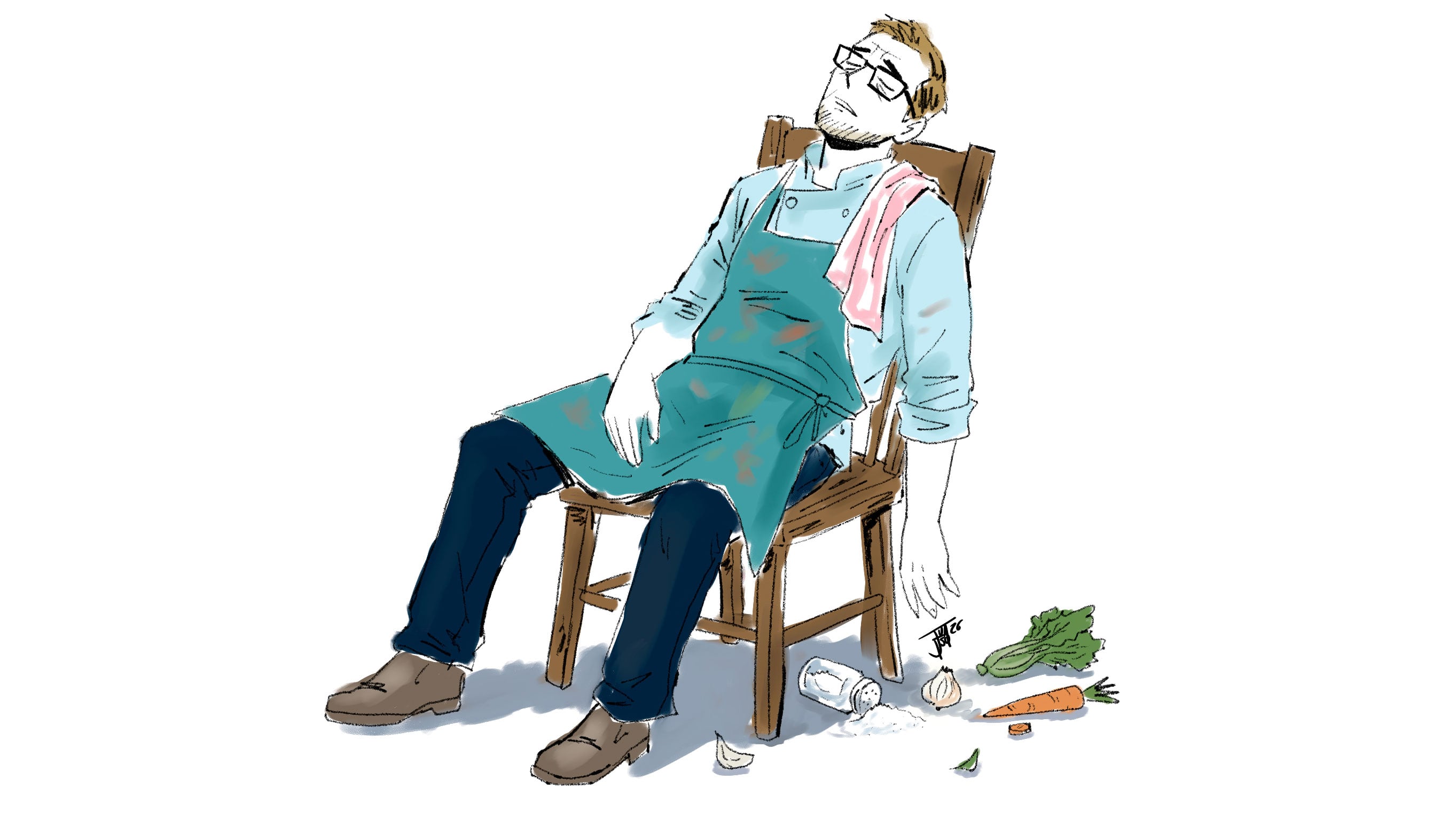 Ilustración Revista Dominical gastronomía cocina