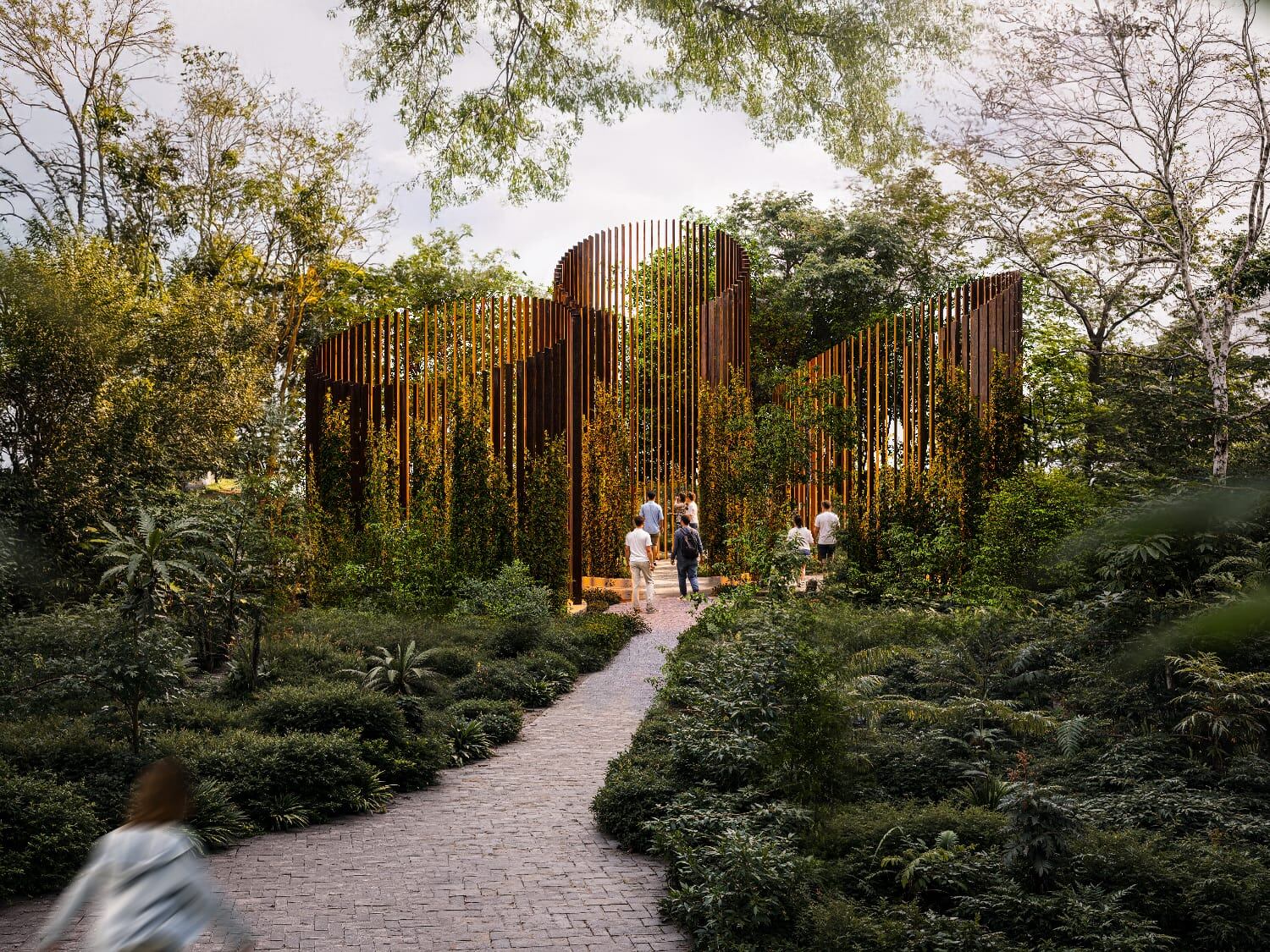 Esta es una ilustración de como se vería el parque Simón Bolívar cuando se convierta en jardín botánico.