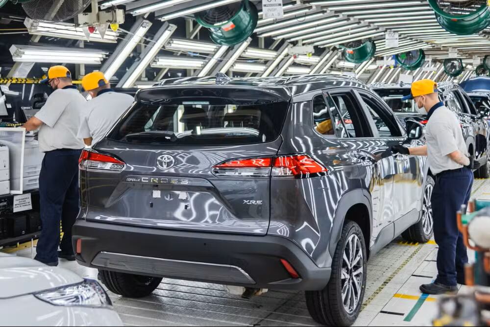 La producción en todas las plantas de Toyota en Brasil fue suspendida por daños en la fábrica de motores en Porto Feliz.