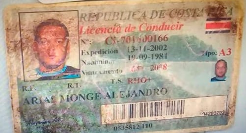 Licencia de conducir de alias Diablo