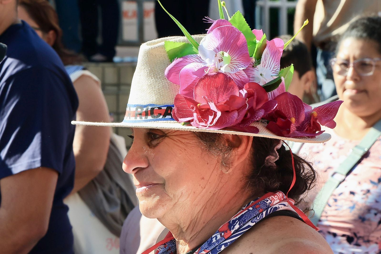 La señora Alba Rosa Avellan vecina del parque de La Paz.