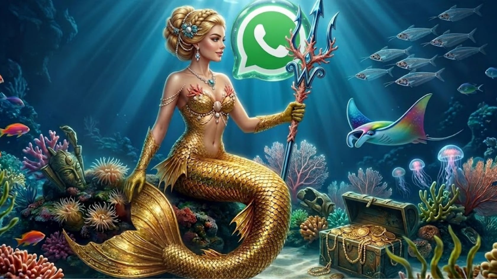 El 'modo sirena dorada' en WhatsApp consiste en cambiar el ícono de la app con Nova Launcher mediante una imagen personalizada.