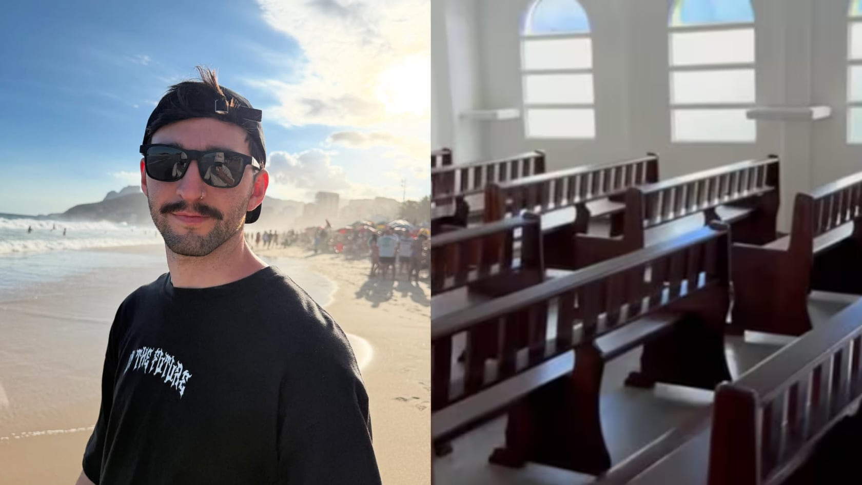 Influencer encontró una capilla en su Airbnb en Colombia y su historia provocó una ola de bromas en redes sociales.