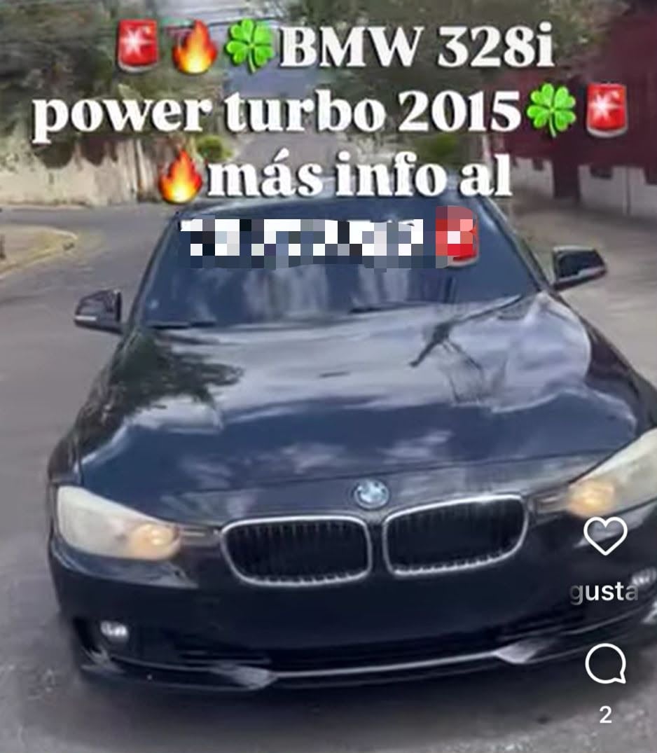 El vehículo presuntamente usado por los sospechosos de balear el edificio del OIJ, fue anunciado a la venta en una cuenta de Instagram.