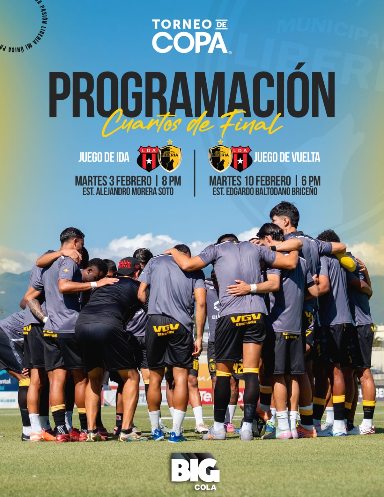Esta es la programación de los dos partidos entre Alajuelense y Liberia en el Torneo de Copa.