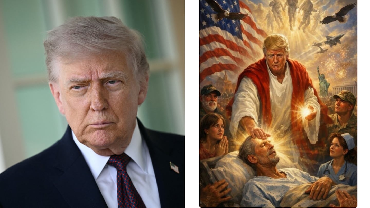 Trump tuvo que borrar su imagen como Jesús tras indignación hasta entre sus aliados