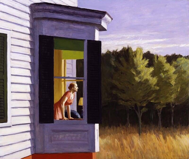 Cape Cod Morning, ,1950, obra del pintor realista estadounidense Edward Hopper