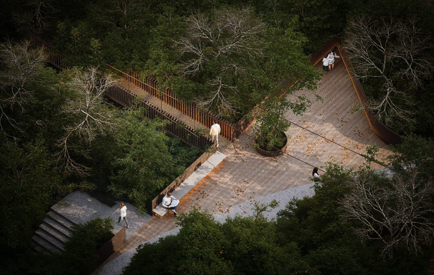 Esta es una ilustración de como se vería el parque Simón Bolívar cuando se convierta en jardín botánico.