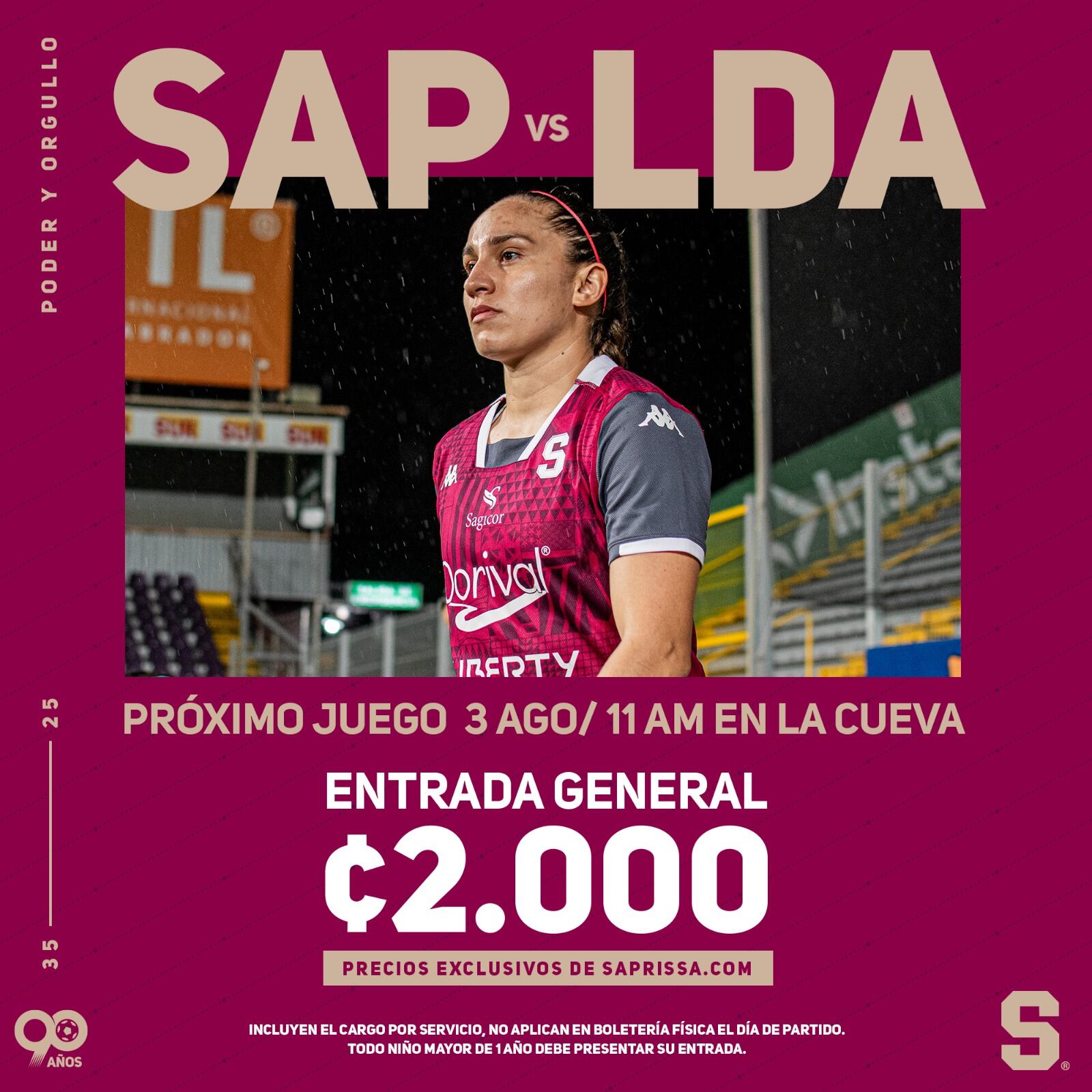 Las entradas para el clásico femenino están disponibles en boleteriamorada.com