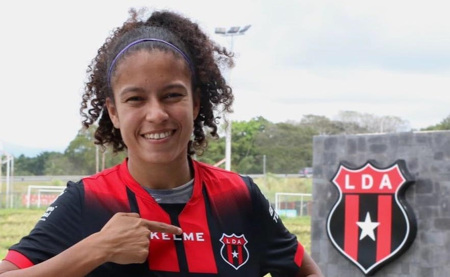Marilenis Oporta, jugadora de Alajuelense. Cortesía.