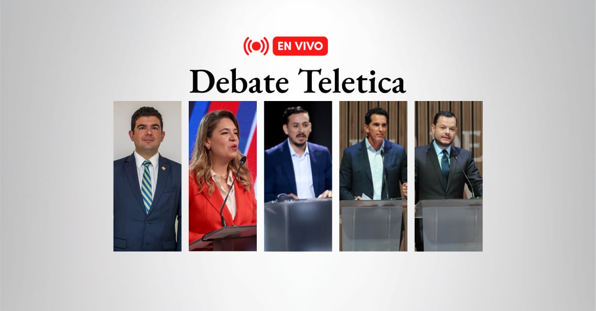Estos son los cinco candidatos que se asistirán al debate Teletica este jueves a las 8 p. m.